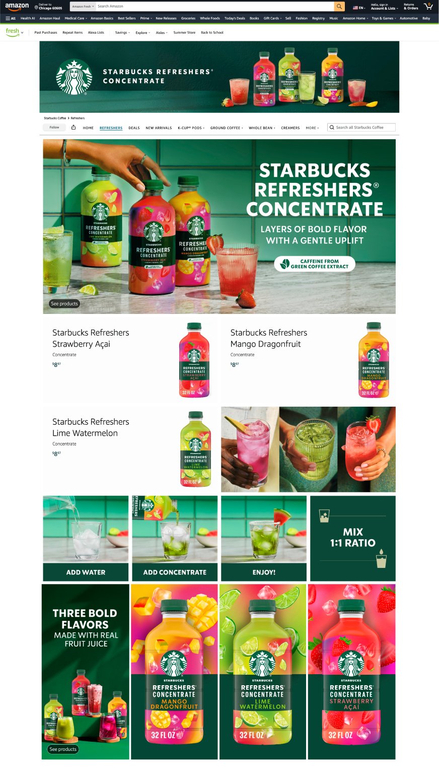 Starbucks Refreshers Storefront